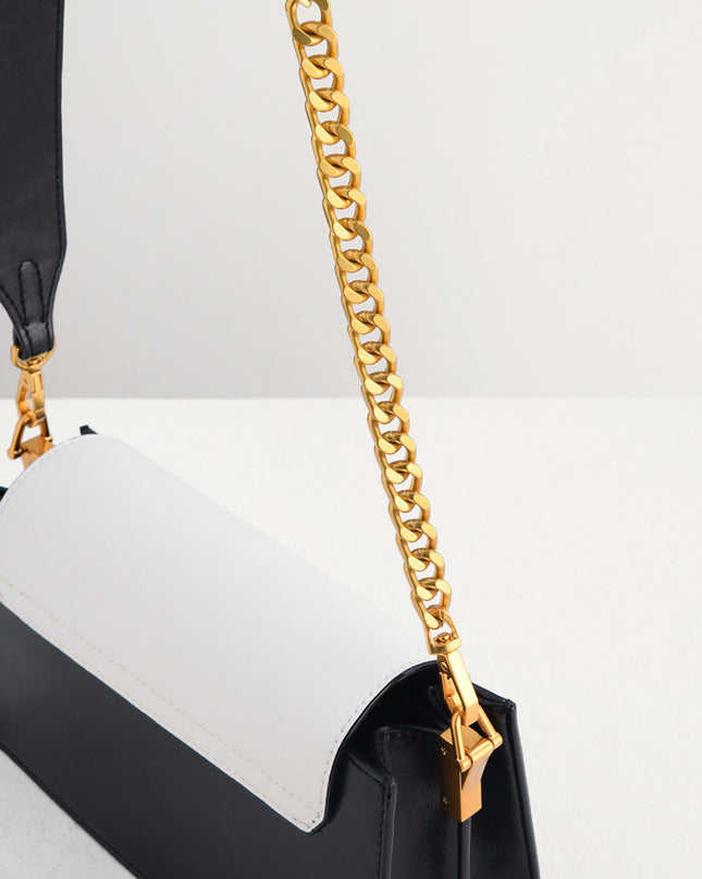 Gold Buckled Mini Shoulder Bag