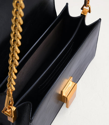 Gold Buckled Mini Shoulder Bag