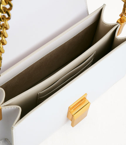 Gold Buckled Mini Shoulder Bag