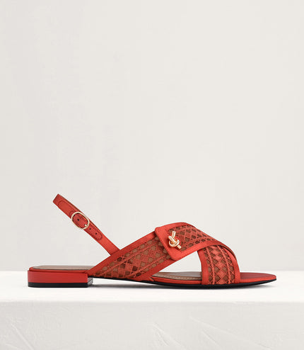 Mesh Slingback Flats