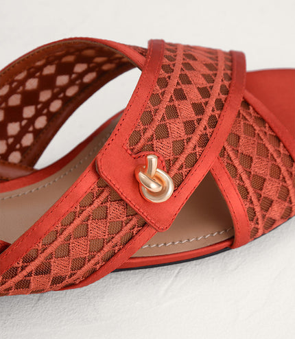 Mesh Slingback Flats