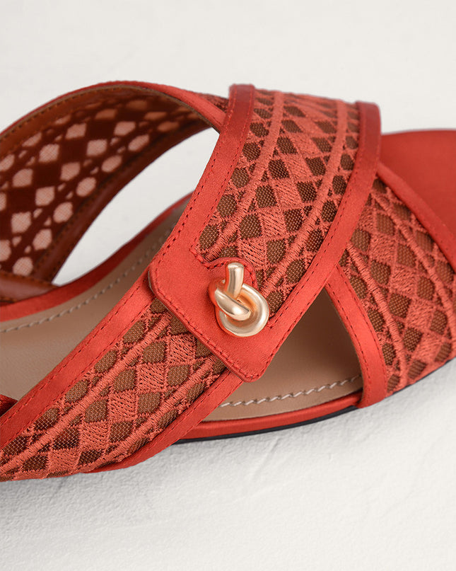 Mesh Slingback Flats