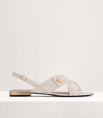 Mesh Slingback Flats