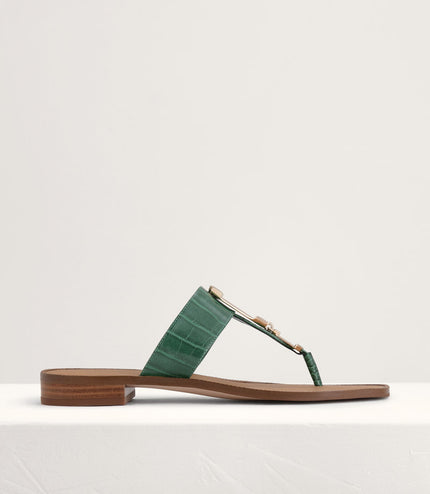 Buckled Thong Sandals