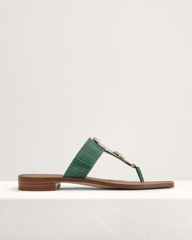Buckled Thong Sandals