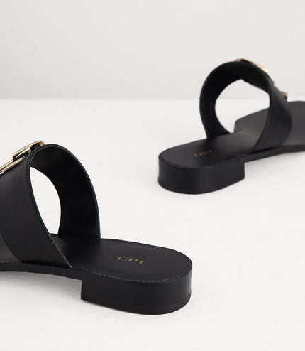 Buckled Thong Sandals