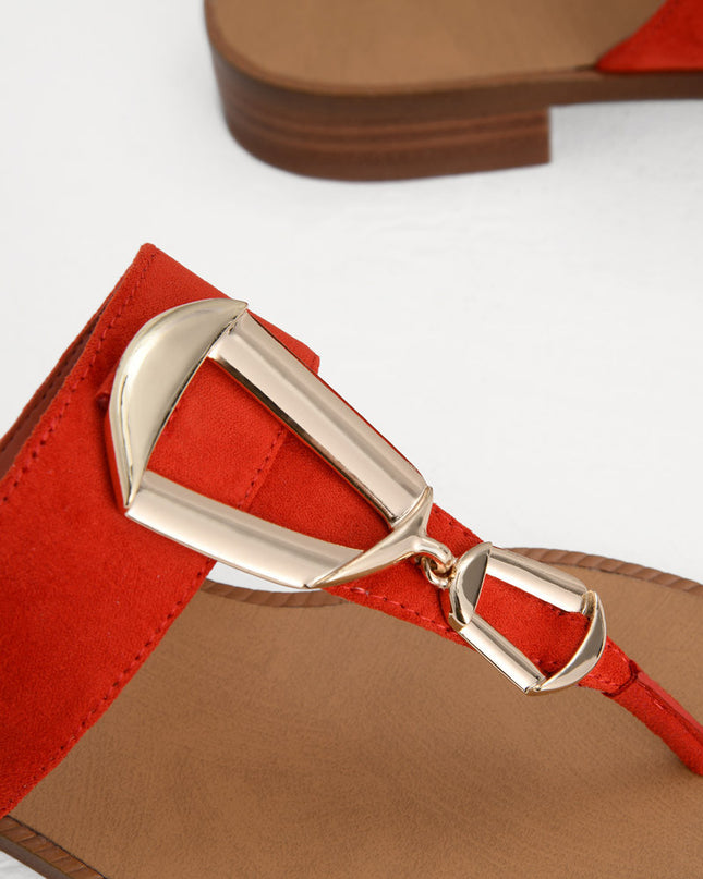 Buckled Thong Sandals