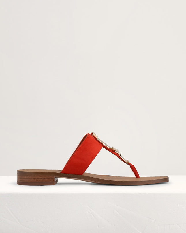 Buckled Thong Sandals