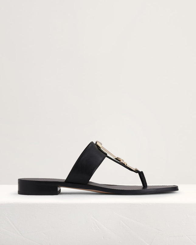 Buckled Thong Sandals