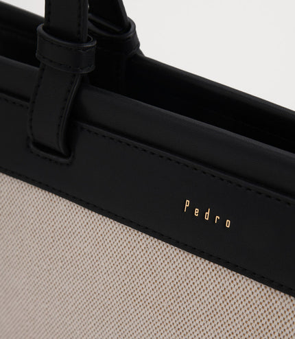 Large Tote Bag in Two-Tone