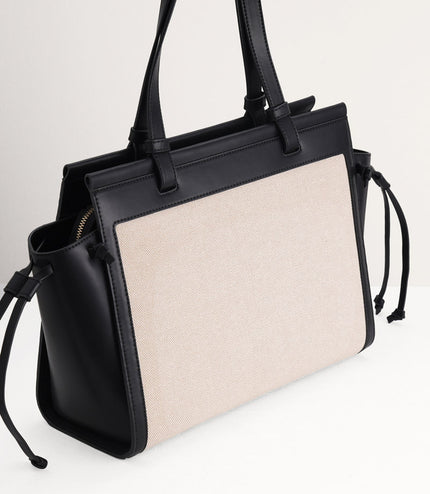 Large Tote Bag in Two-Tone