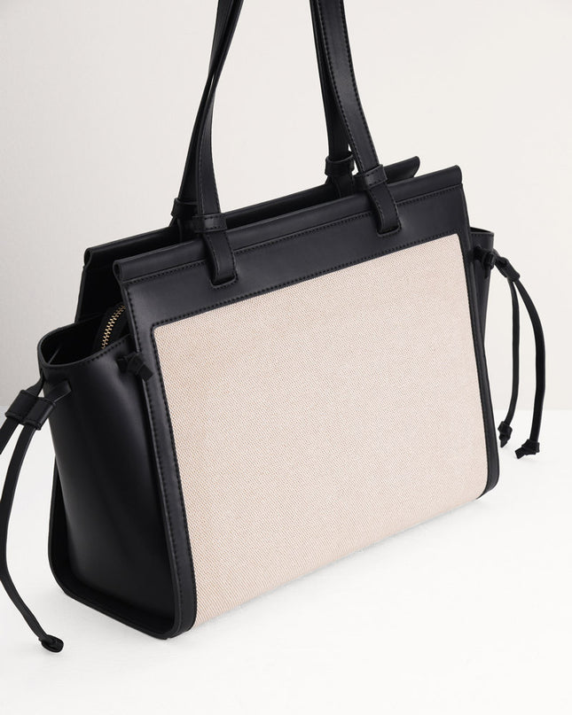 Large Tote Bag in Two-Tone