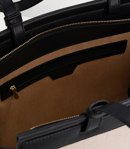 Large Tote Bag in Two-Tone
