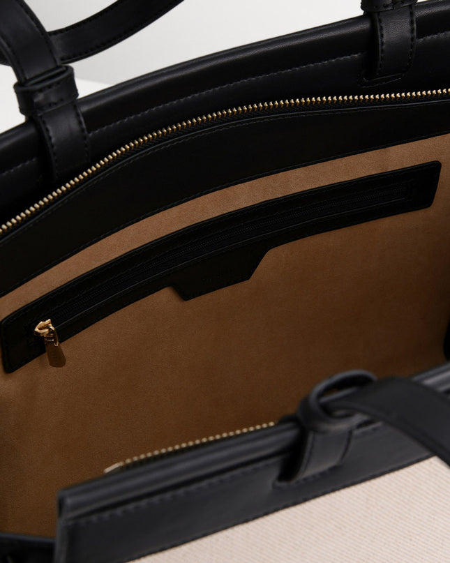 Large Tote Bag in Two-Tone