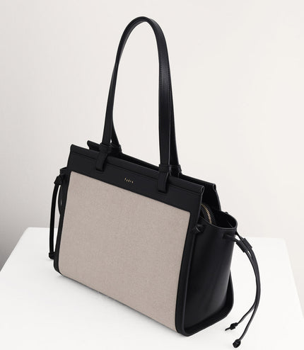 Large Tote Bag in Two-Tone