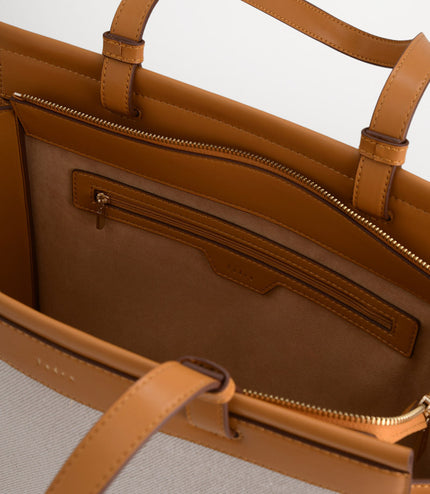Large Tote Bag in Two-Tone