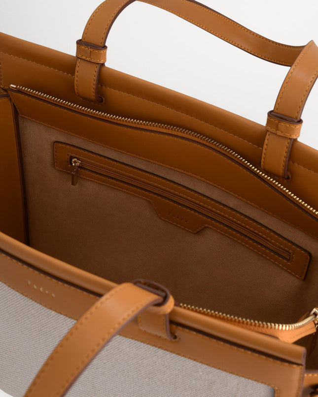 Large Tote Bag in Two-Tone