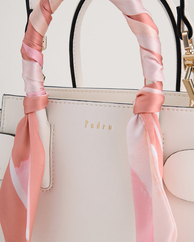 Twill-Trimmed Top Handle Bag