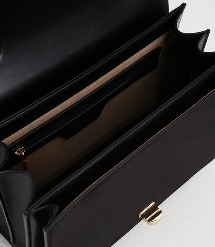 Croc-Effect Shoulder Bag