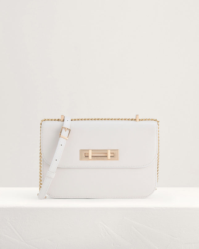Boxy Leather Shoulder Bag