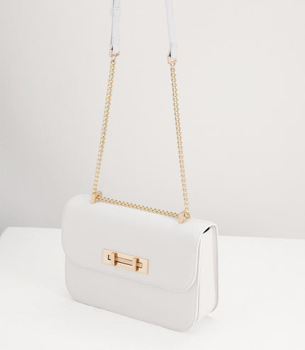 Boxy Leather Shoulder Bag