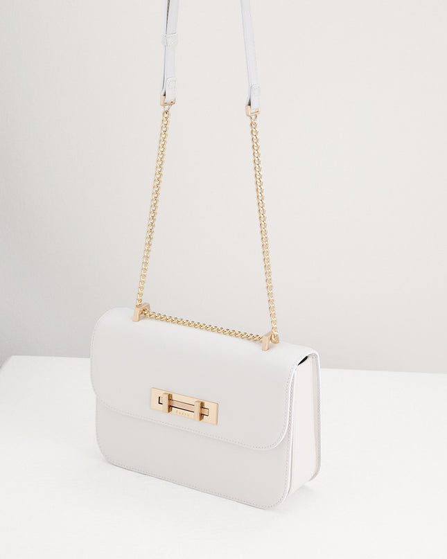 Boxy Leather Shoulder Bag