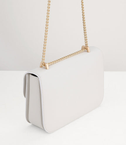 Boxy Leather Shoulder Bag