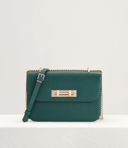 Boxy Leather Shoulder Bag