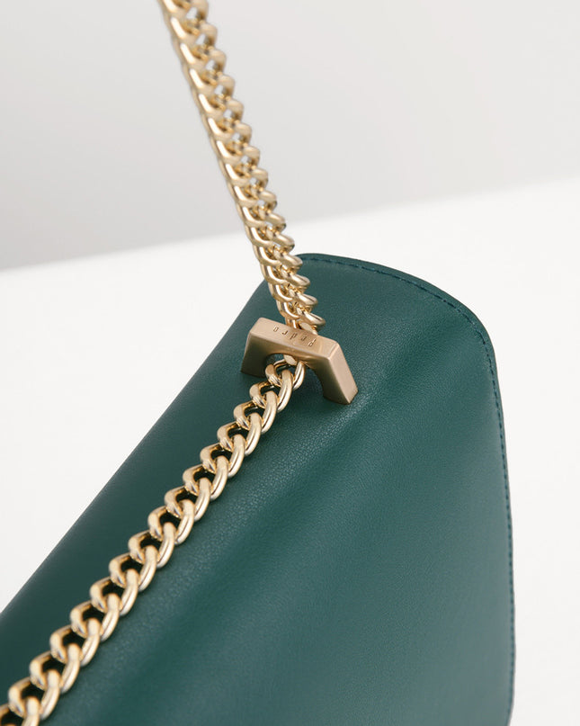 Boxy Leather Shoulder Bag
