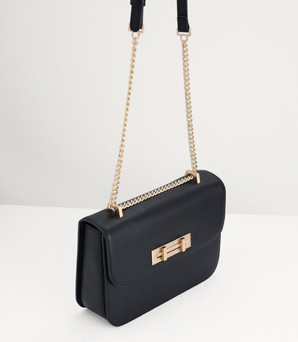 Boxy Leather Shoulder Bag