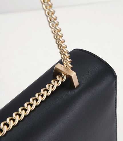 Boxy Leather Shoulder Bag