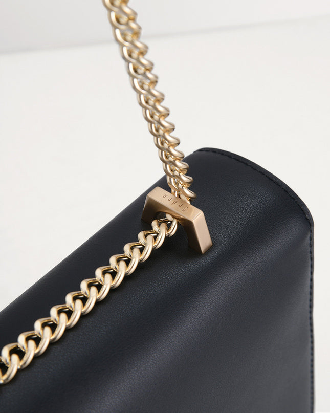 Boxy Leather Shoulder Bag