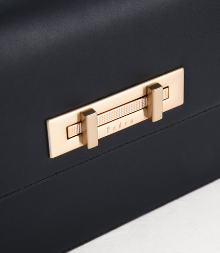 Boxy Leather Shoulder Bag
