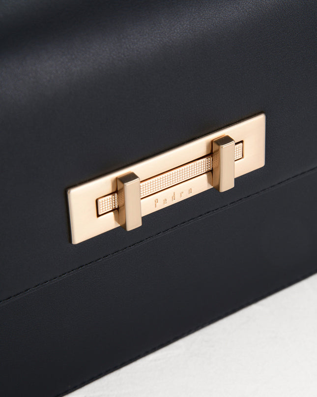 Boxy Leather Shoulder Bag