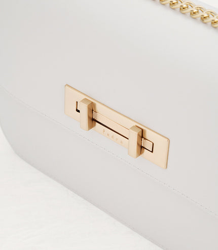 Boxy Leather Shoulder Bag