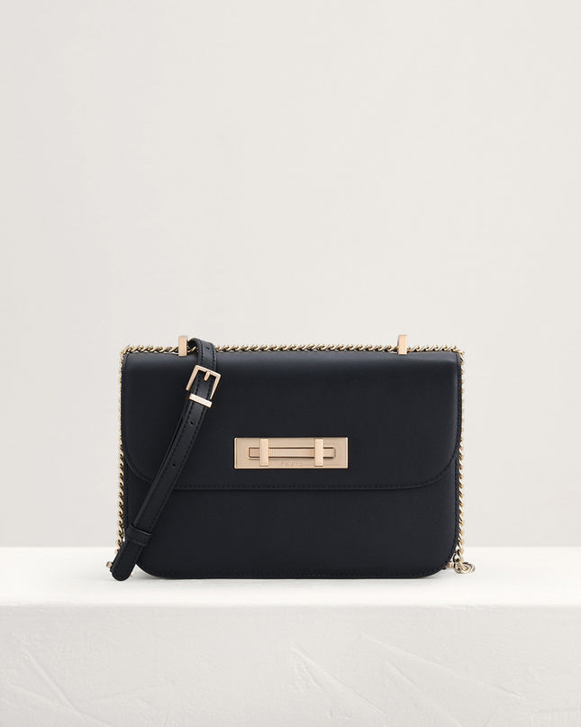 Boxy Leather Shoulder Bag