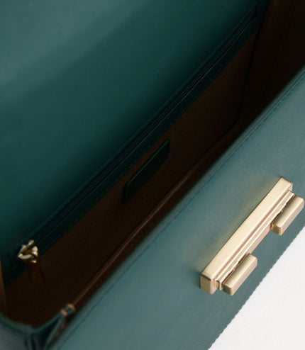 Boxy Leather Shoulder Bag