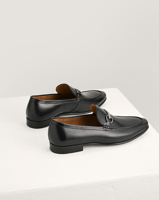Buckle Leather Loafers