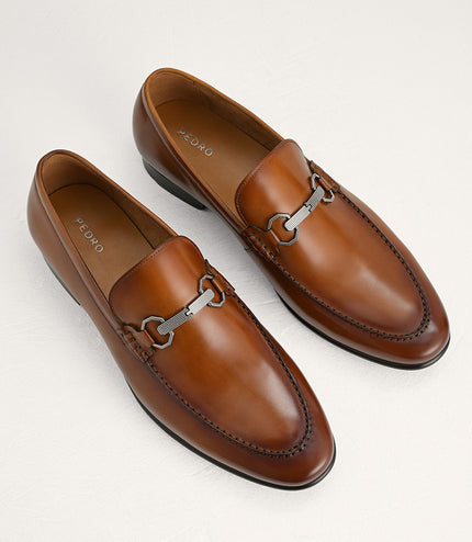 Buckle Leather Loafers