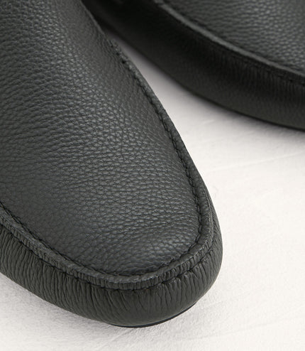 Embossed Leather Moccasins