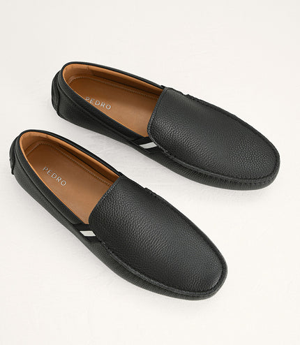 Embossed Leather Moccasins