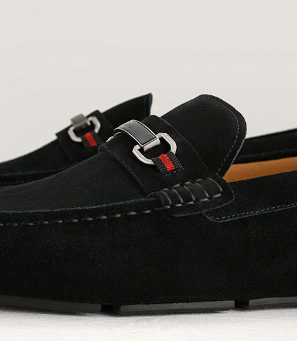 Suede Bit Moccasins