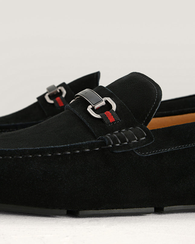 Suede Bit Moccasins
