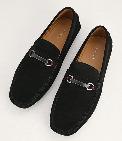Suede Bit Moccasins