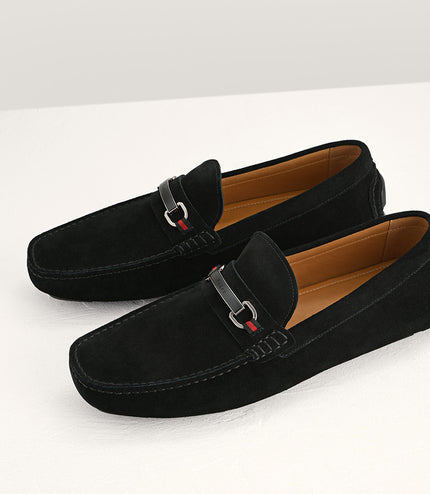 Suede Bit Moccasins