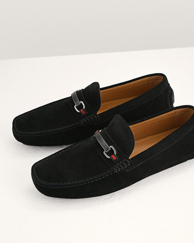 Suede Bit Moccasins