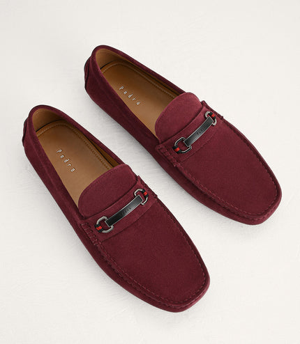 Suede Bit Moccasins
