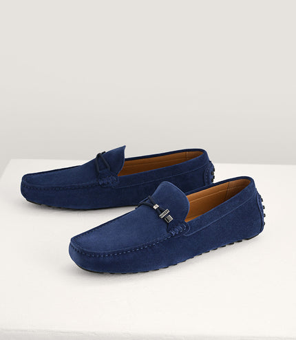 Leather Moccasins with Rope Detailing