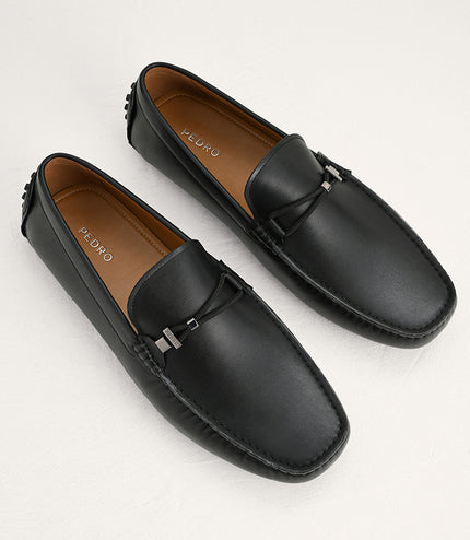 Leather Moccasins with Rope Detailing