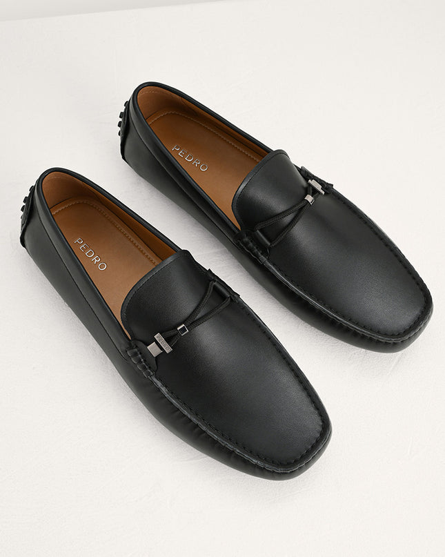 Leather Moccasins with Rope Detailing